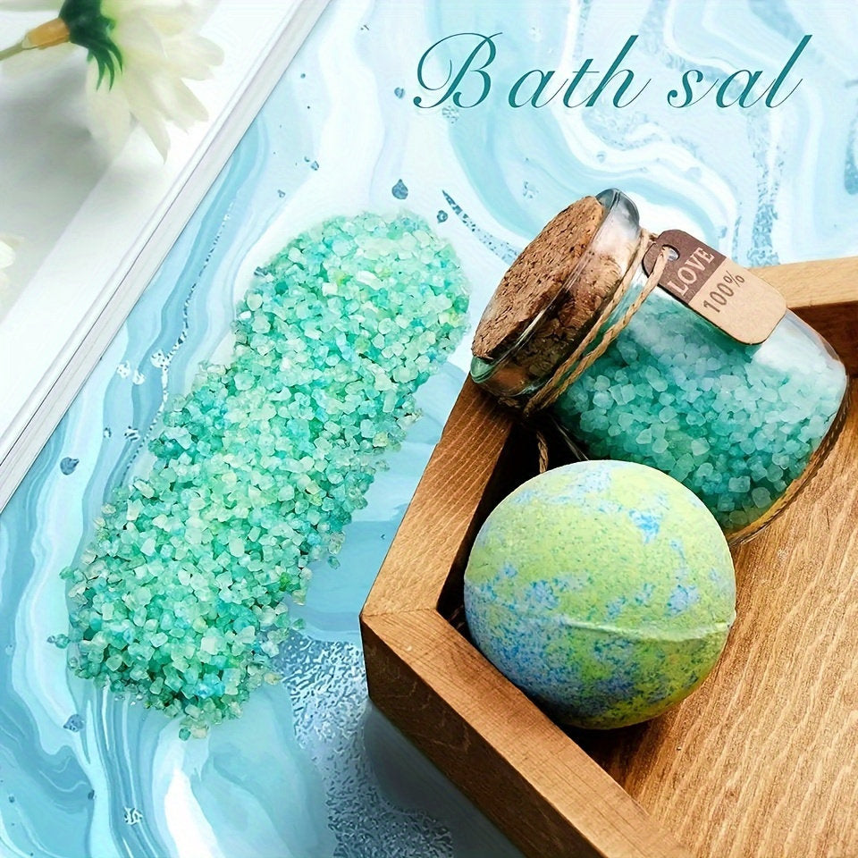 Luxurious Spa Gift Set with Bath Bomb, Bath Salt, Soap Bar and Candles. Perfect Mother's Day or Birthday Gift for Best Friend. Free Shipping