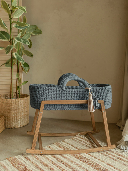 Avyanna: Eco-Friendly Handwoven Baby Moses basket standard Bassinet - Organic, Natural, and Safe for Newborns