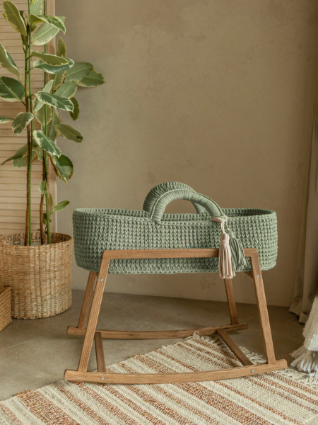 Avyanna: Eco-Friendly Handwoven Baby Moses basket standard Bassinet - Organic, Natural, and Safe for Newborns