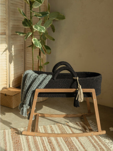 Avyanna: Eco-Friendly Handwoven Baby Moses basket standard Bassinet - Organic, Natural, and Safe for Newborns