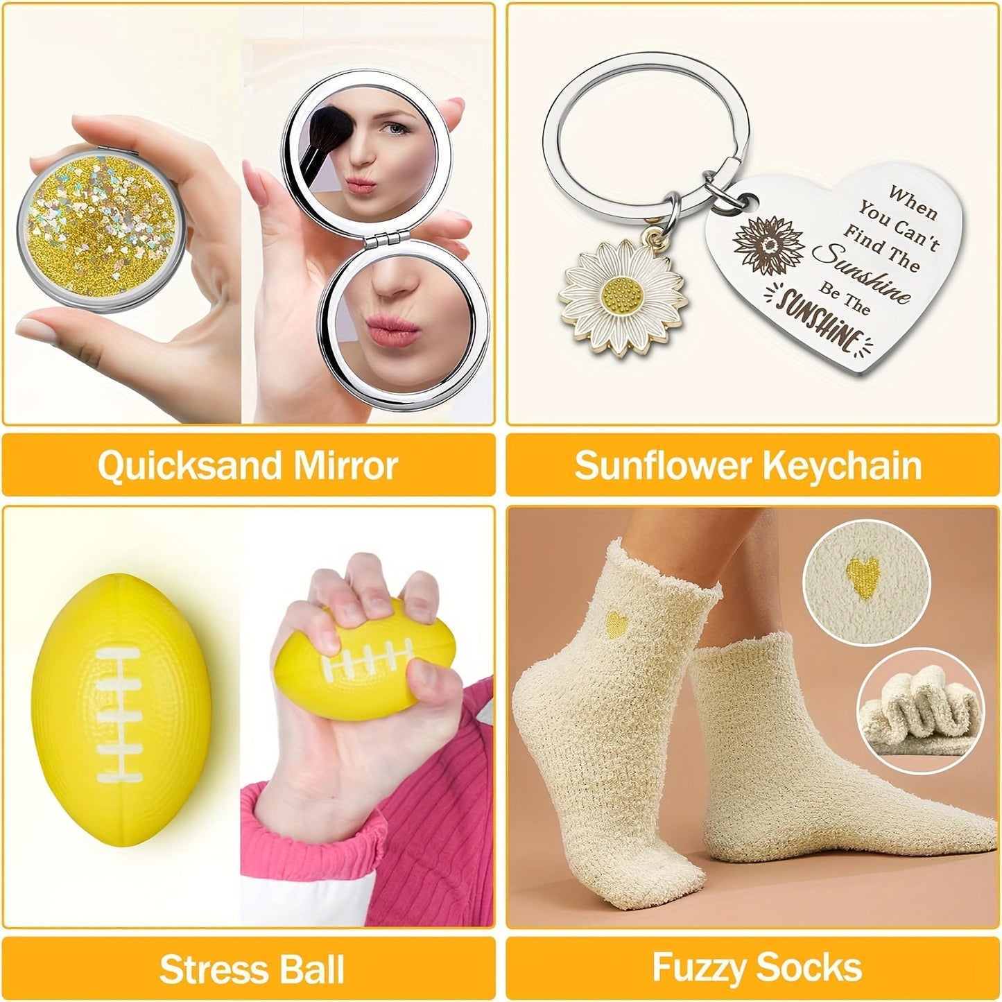Sunflower Cup Set-Gift for Women, Get Well Soon, Birthday, Valentine's, Graduation, and Friendship, Unique, Thoughtful. Free Shipping